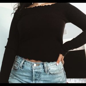 Black long sleeve brandy Melville knit!
